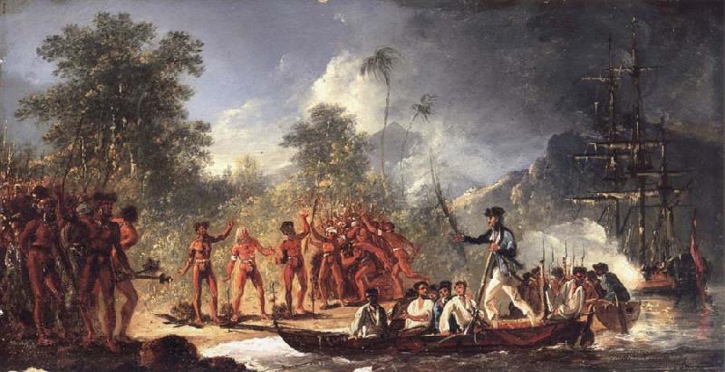 unknow artist The Landing at Tanna Tana one of the new hebrides China oil painting art